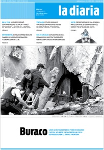 Tapa de la diaria del martes 25 de abril de 2017
