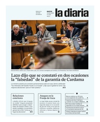 Tapa de la diaria del martes 4 de agosto de 2026