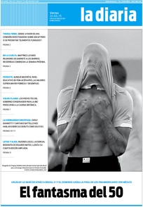 Tapa de la diaria del viernes 24 de julio de 2015