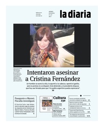 Tapa de la diaria del viernes 2 de septiembre de 2022