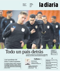 Tapa de la diaria del viernes 15 de junio de 2018