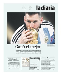Tapa de la diaria del lunes 19 de diciembre de 2022