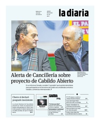 Tapa de la diaria del jueves 5 de mayo de 2022