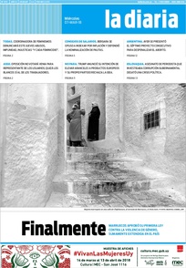 Tapa de la diaria del miércoles 7 de marzo de 2018
