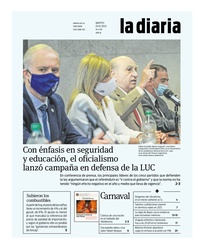 Tapa de la diaria del martes 1 de febrero de 2022