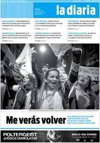 Tapa de la diaria del jueves 18 de junio de 2015