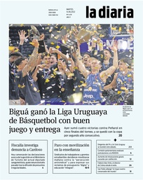 Tapa de la diaria del martes 14 de junio de 2022