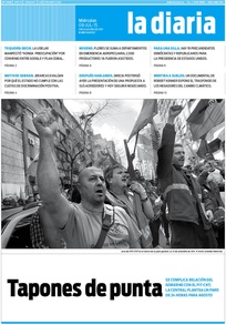 Tapa de la diaria del miércoles 8 de julio de 2015