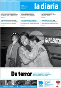 Tapa de la diaria del lunes 28 de marzo de 2016