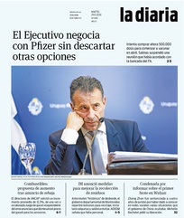 Tapa de la diaria del martes 29 de diciembre de 2020