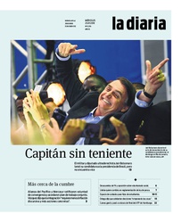 Tapa de la diaria del miércoles 25 de julio de 2018