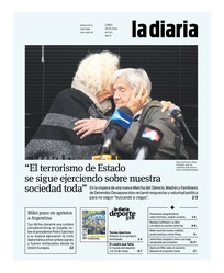 Tapa de la diaria del lunes 20 de mayo de 2024