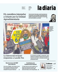 Tapa de la diaria del viernes 11 de septiembre de 2020