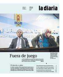 Tapa de la diaria del miércoles 22 de agosto de 2018