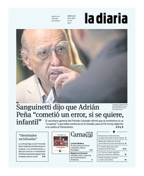 Tapa de la diaria del miércoles 1 de febrero de 2023