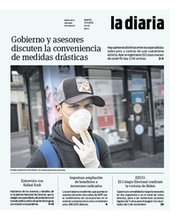 Tapa de la diaria del martes 15 de diciembre de 2020