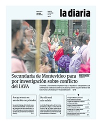 Tapa de la diaria del martes 23 de mayo de 2023