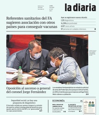 Tapa de la diaria del lunes 11 de enero de 2021