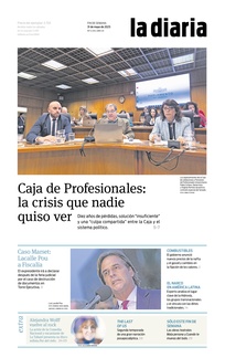 Tapa de la diaria del sábado 31 de mayo de 2025