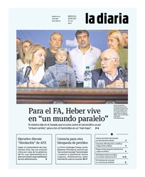 Tapa de la diaria del miércoles 8 de junio de 2022