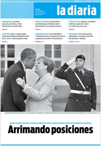 Tapa de la diaria del lunes 25 de abril de 2016