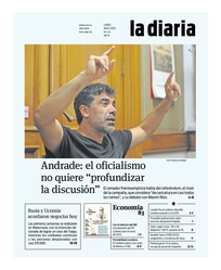 Tapa de la diaria del lunes 28 de febrero de 2022