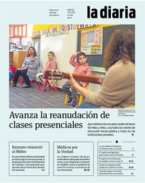 Tapa de la diaria del martes 11 de mayo de 2021