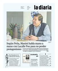 Tapa de la diaria del lunes 3 de mayo de 2021