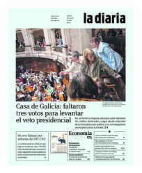 Tapa de la diaria del jueves 7 de diciembre de 2023