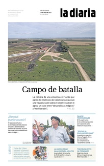 Tapa de la diaria del sábado 24 de mayo de 2025