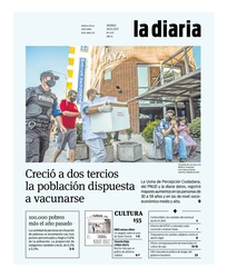 Tapa de la diaria del viernes 26 de marzo de 2021