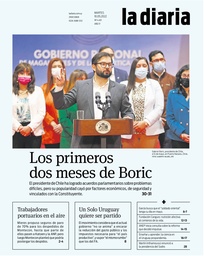 Tapa de la diaria del martes 10 de mayo de 2022
