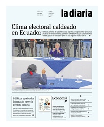 Tapa de la diaria del lunes 15 de febrero de 2021