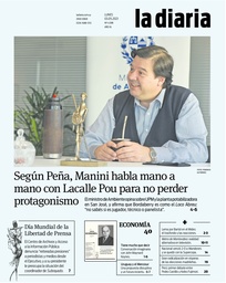 Tapa de la diaria del lunes 3 de mayo de 2021
