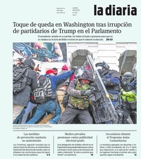 Tapa de la diaria del jueves 7 de enero de 2021