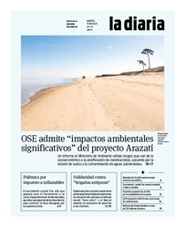 Tapa de la diaria del martes 1 de agosto de 2023