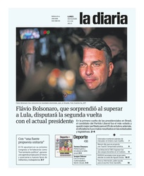 Tapa de la diaria del lunes 5 de octubre de 2026