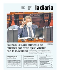 Tapa de la diaria del miércoles 7 de julio de 2021