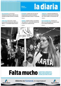 Tapa de la diaria del martes 13 de febrero de 2018