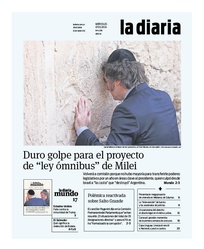 Tapa de la diaria del miércoles 7 de febrero de 2024