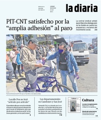 Tapa de la diaria del viernes 18 de septiembre de 2020