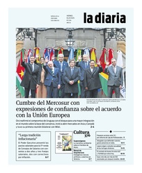 Tapa de la diaria del viernes 4 de julio de 2025