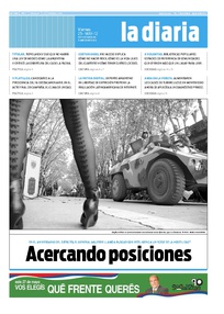 Tapa de la diaria del viernes 25 de mayo de 2012