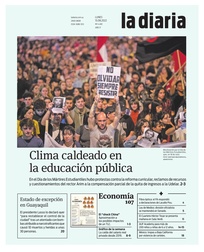 Tapa de la diaria del lunes 15 de agosto de 2022