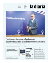 Tapa de la diaria del viernes 13 de febrero de 2026