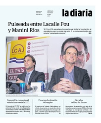 Tapa de la diaria del miércoles 30 de diciembre de 2020