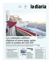 Tapa de la diaria del viernes 9 de mayo de 2025
