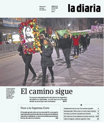 Tapa de la diaria del miércoles 8 de agosto de 2018