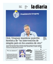 Tapa de la diaria del lunes 5 de enero de 2026