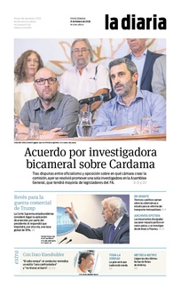 Tapa de la diaria del sábado 21 de febrero de 2026